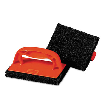 Scotch-Brite™ PROFESSIONAL Scotchbrick Griddle Scrubber 9537, 4 X 6 X 3, Red-black, 12-carton freeshipping - TVN Wholesale